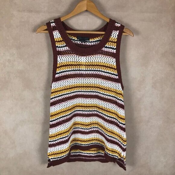 SANCTUARY Crochet Sweater Vest NWT Large - Picture 4 of 12